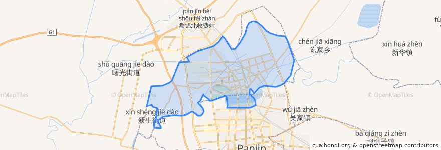 Mapa de ubicacion de Shuantaizi District.