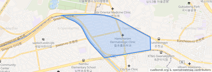 Mapa de ubicacion de Sillim-dong.