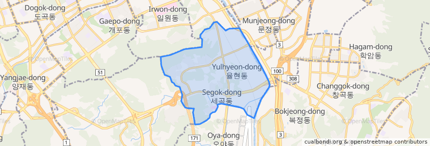 Mapa de ubicacion de Segok-dong.