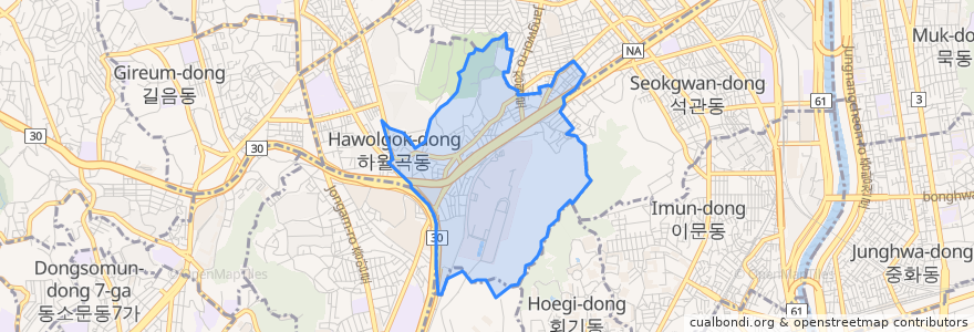 Mapa de ubicacion de 月谷2洞.