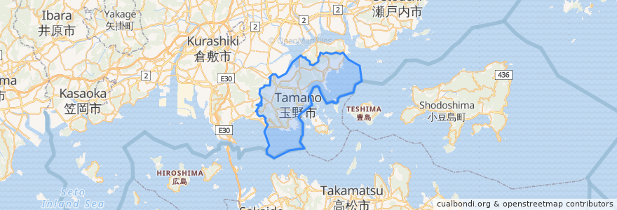 Mapa de ubicacion de Tamano.