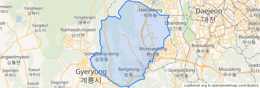 Mapa de ubicacion de 鎭岑洞.