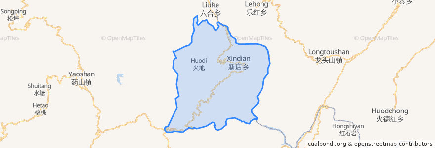 Mapa de ubicacion de Xindian.