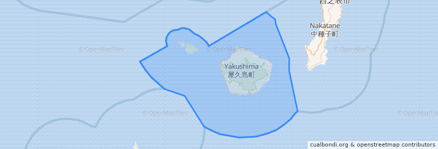 Mapa de ubicacion de Yakushima.