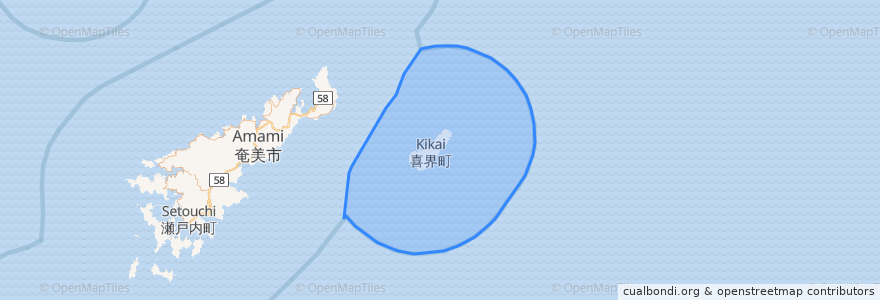 Mapa de ubicacion de كيكاي.