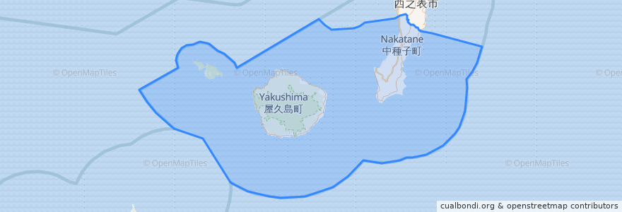 Mapa de ubicacion de Kumage County.