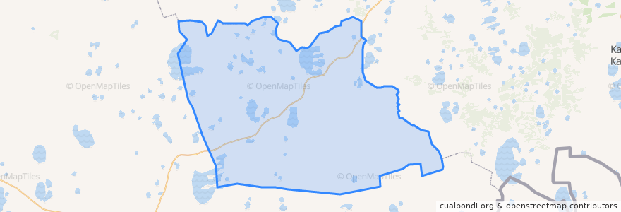 Mapa de ubicacion de Частоозерский муниципальный округ.