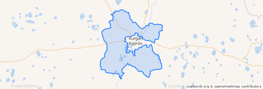 Mapa de ubicacion de Кетовский муниципальный округ.