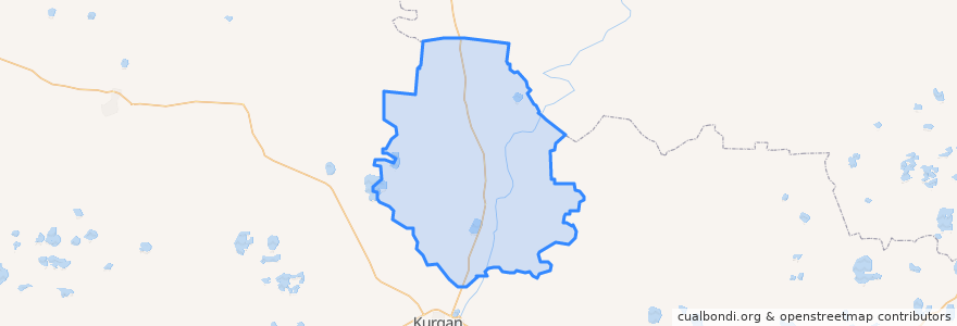Mapa de ubicacion de Белозерский муниципальный округ.
