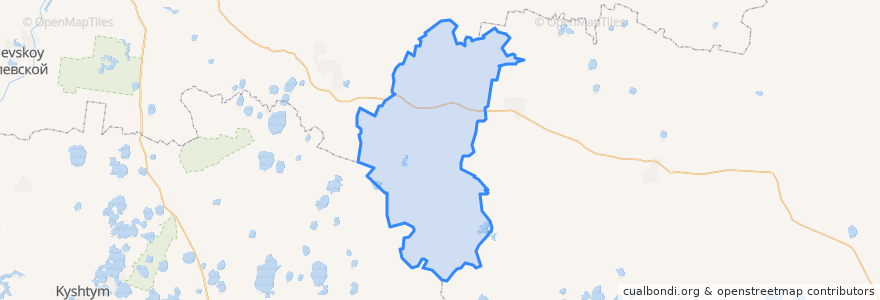 Mapa de ubicacion de Катайский муниципальный округ.