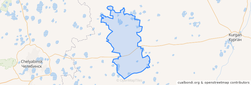 Mapa de ubicacion de Шумихинский муниципальный округ.