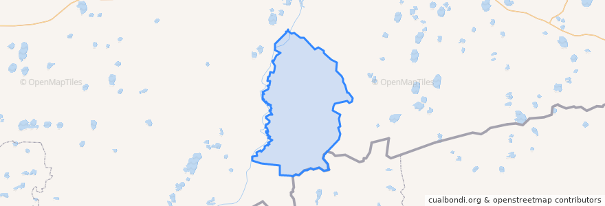 Mapa de ubicacion de Притобольный муниципальный округ.