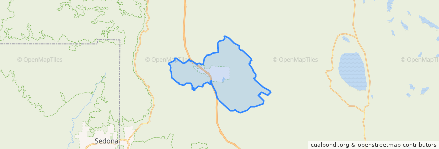 Mapa de ubicacion de Munds Park.
