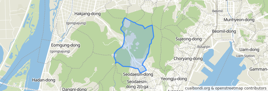 Mapa de ubicacion de Seodaesin 4(sa)-dong.