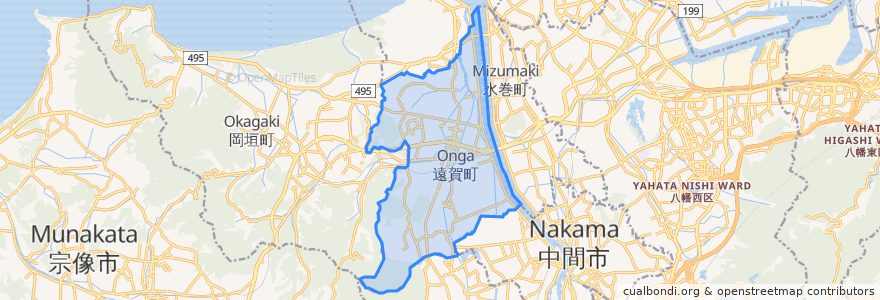 Mapa de ubicacion de Onga.