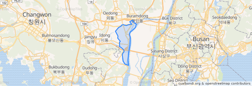 Mapa de ubicacion de Garak-dong.