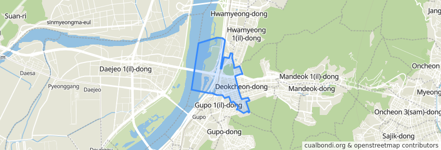 Mapa de ubicacion de 德川2洞.