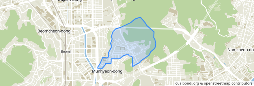 Mapa de ubicacion de 門峴1洞.