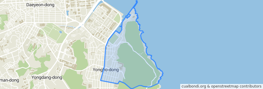 Mapa de ubicacion de Yongho 3(sam)-dong.