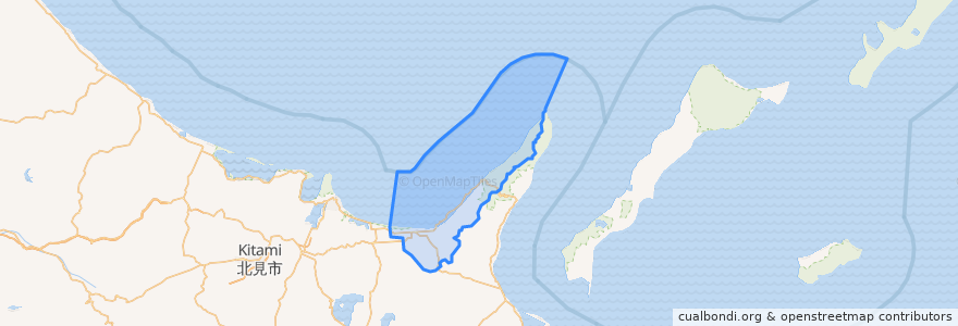 Mapa de ubicacion de Shari.