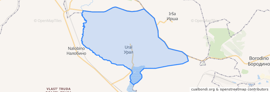 Mapa de ubicacion de Уральский сельсовет.