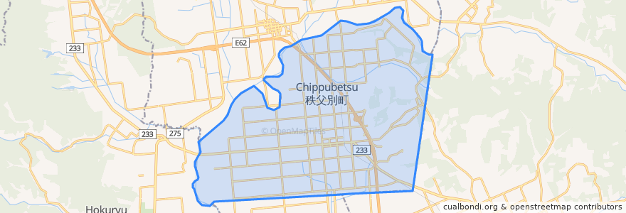 Mapa de ubicacion de Chippubetsu.
