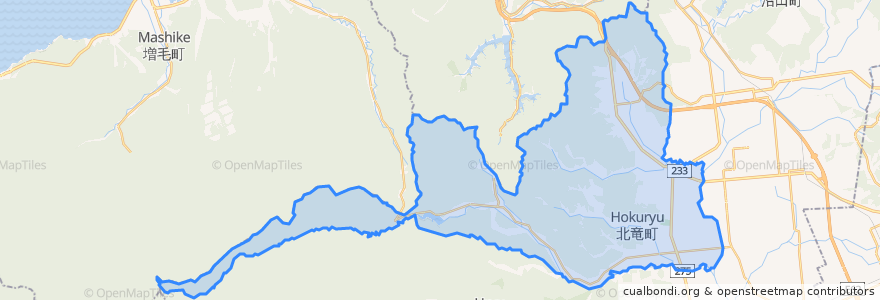 Mapa de ubicacion de Hokuryu.
