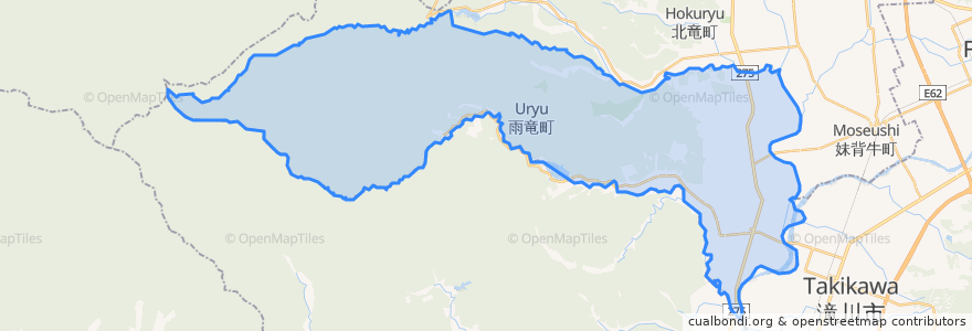 Mapa de ubicacion de Uryu.