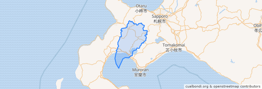 Mapa de ubicacion de Abuta County.