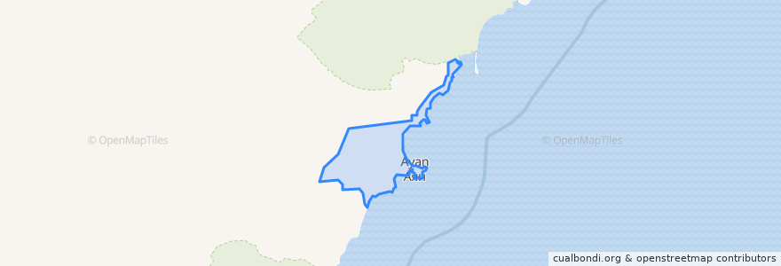 Mapa de ubicacion de сельское поселение Село Аян.