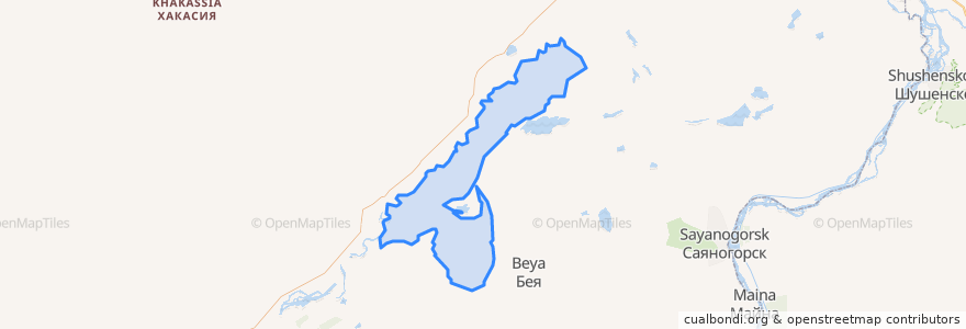 Mapa de ubicacion de Куйбышевский сельсовет.