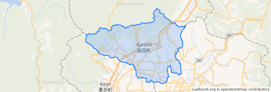Mapa de ubicacion de Kunimi.