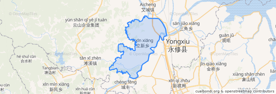 Mapa de ubicacion de Lixin.