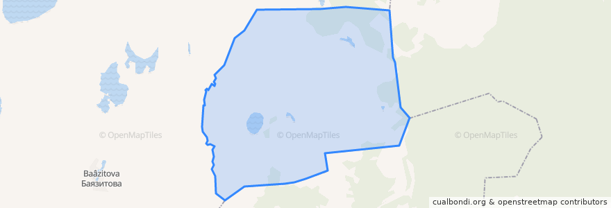 Mapa de ubicacion de Ашировское сельское поселение.