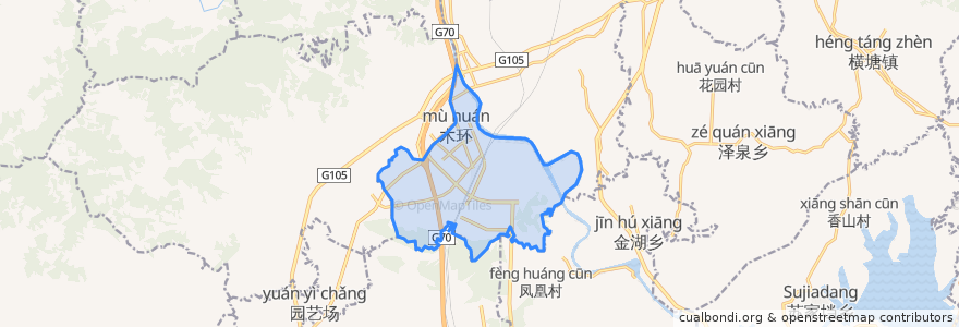 Mapa de ubicacion de Puting.