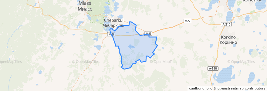 Mapa de ubicacion de Травниковское сельское поселение.