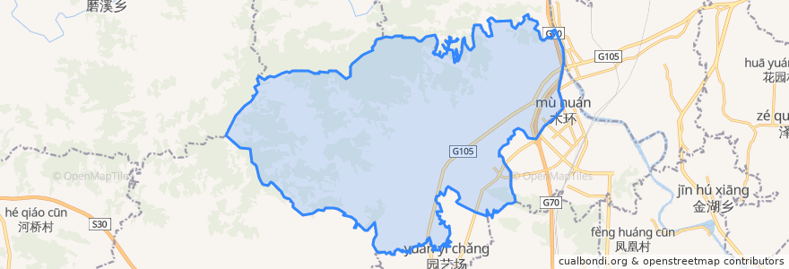 Mapa de ubicacion de Baota.