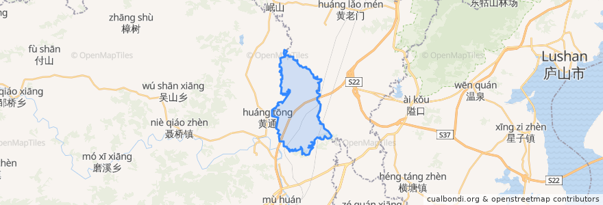 Mapa de ubicacion de Gaotang.