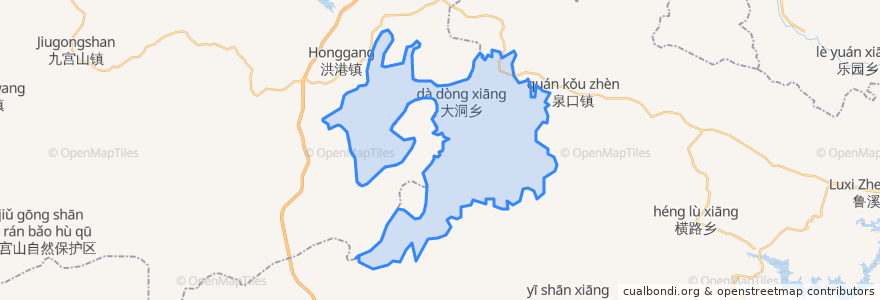 Mapa de ubicacion de Dadong.