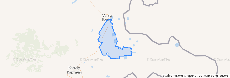 Mapa de ubicacion de Катенинское сельское поселение.