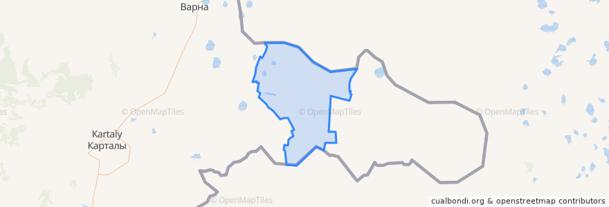 Mapa de ubicacion de Кулевчинское сельское поселение.