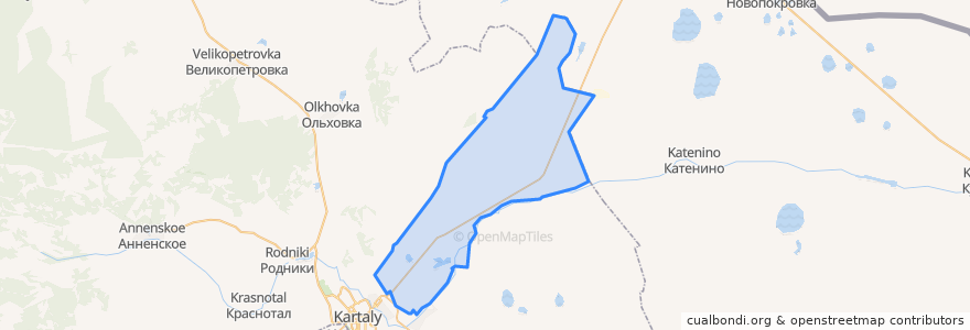 Mapa de ubicacion de Мичуринское сельское поселение.