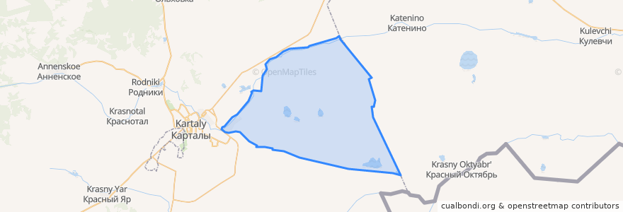 Mapa de ubicacion de Полтавское сельское поселение.