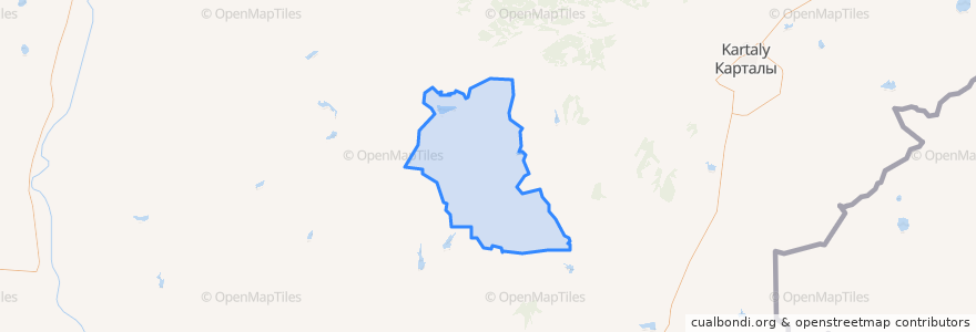 Mapa de ubicacion de Снежненское сельское поселение.