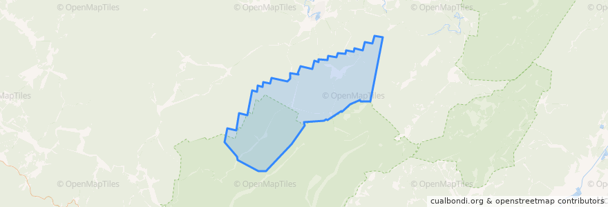 Mapa de ubicacion de Верх-Катавское сельское поселение.