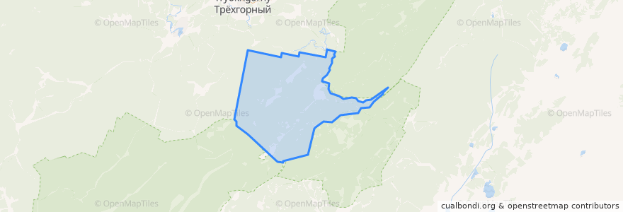 Mapa de ubicacion de Тюлюкское сельское поселение.