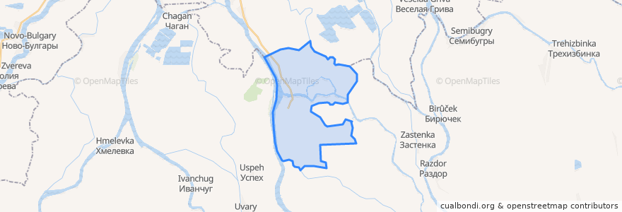 Mapa de ubicacion de городское поселение Камызяк.