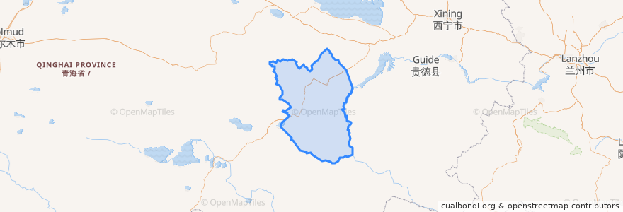 Mapa de ubicacion de 兴海县.