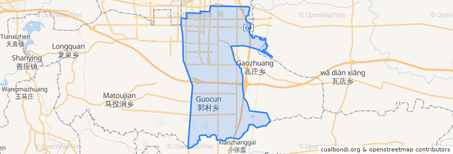 Mapa de ubicacion de Wenfeng District.