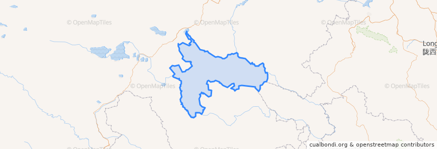 Mapa de ubicacion de 玛沁县 རྨ་ཆེན་རྫོང།.